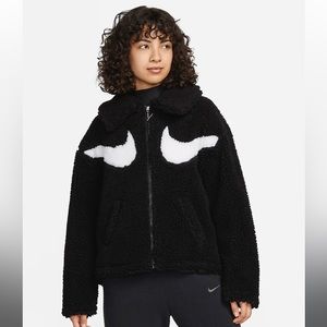 Nike Sportswear Full-Zip Swoosh Jacket, Black, M, NWOT
